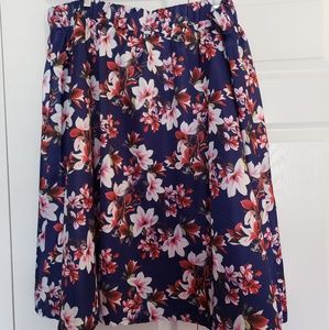 Society+ Floral Midi Skirt NWT